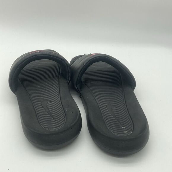 Mens Size 7 Nike Benassi JDI Slides Black Challenge Red Slides 343880-060 - Picture 7 of 9